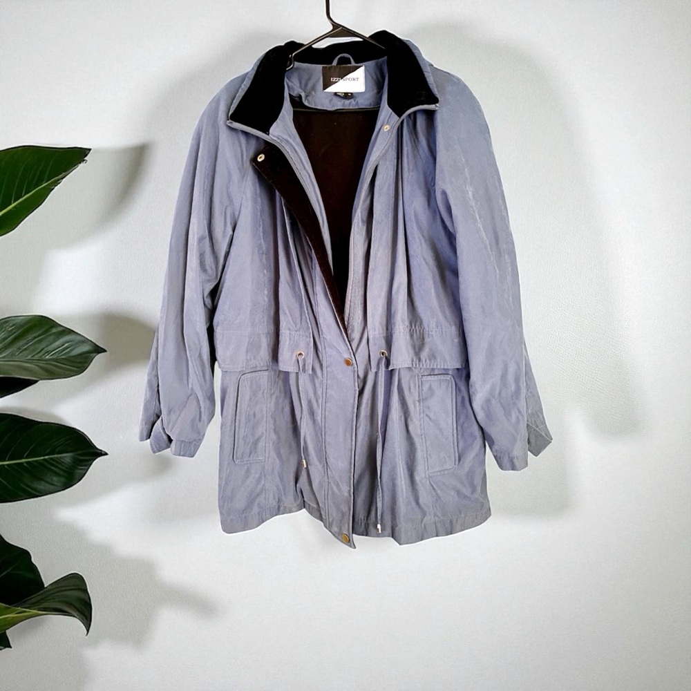 Vintage Powder Blue Cozy Winter Peacoat Utility Jacket